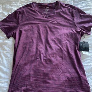 Algo Red & Navy Striped T-shirt (S)